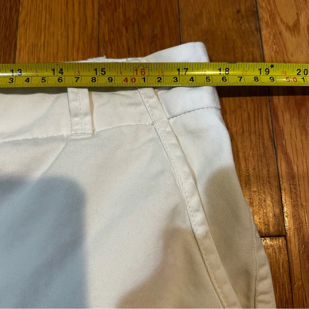 J Crew Shorts White‎ Broken In Chino Classic Twill Sz 12 8.5” Inseam